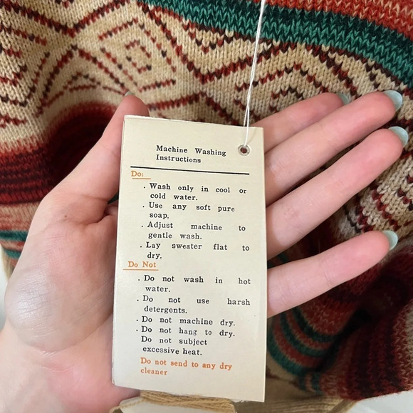 Vintage Aztec Donkenny Knit Pullover L - Picture 2 of 5